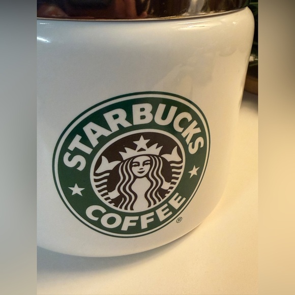 Starbucks White and Green Canister - Picture 4 of 15